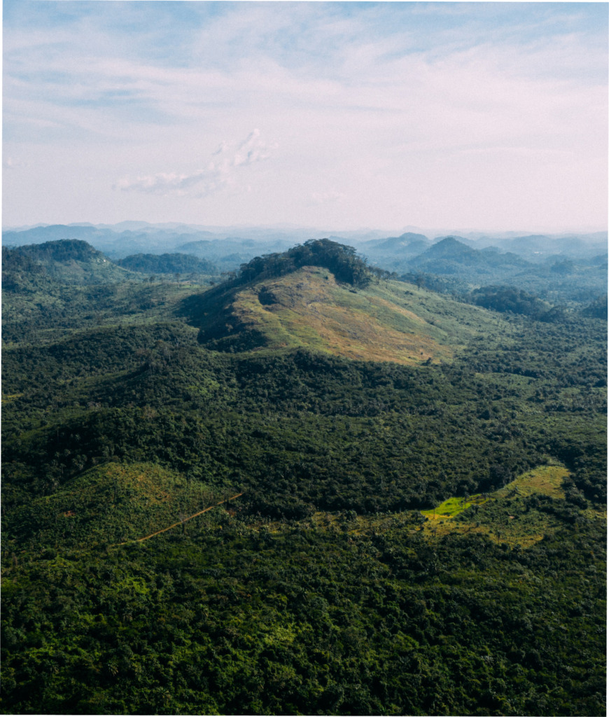 A beautiful natural landscape made possible through conservation efforts in diamond producing regions